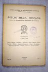 Bibliotheca hispana tomo XX nmero 2
