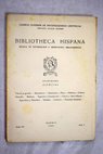 Bibliotheca hispana tomo XX nmero 3