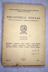 Bibliotheca hispana tomo XVI nmero 1