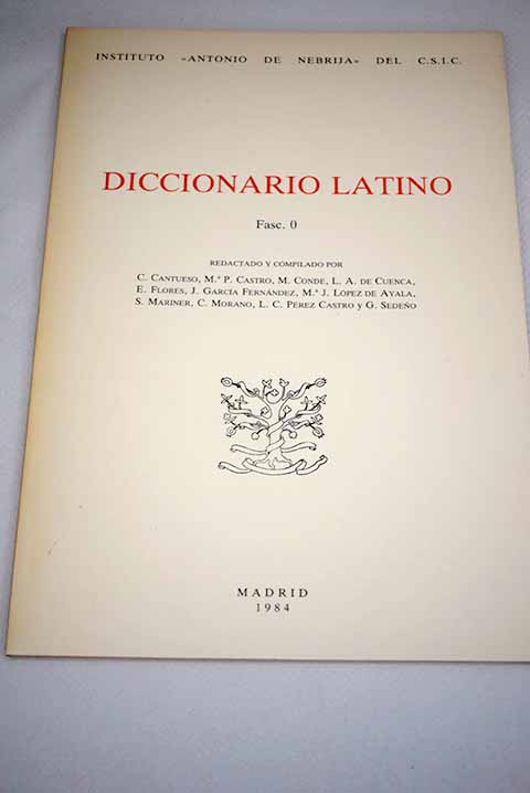Diccionario latino fasc 0