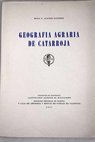 Geografia agraria de Catarroja / Rosa C Alonso Sanchez