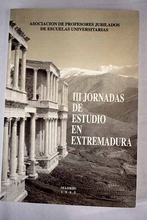 III Jornadas de Estudio 6 al 11 de marzo de 1995 Madrid