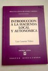 Introducción a la hacienda local y autonómica / Luis Caramés Viéitez