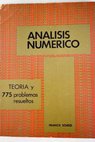 Teora y problemas de anlisis numrico / Francis Scheid
