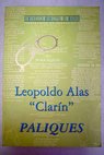 Paliques / Leopoldo Alas