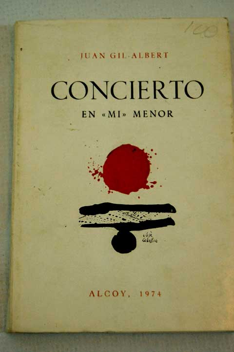 Concierto en mi menor / Juan Gil Albert