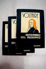 Diccionario filosfico / Voltaire