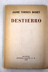 Destierro / Jaime Torres Bodet