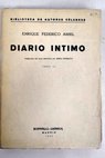 Díario íntimo volumen II / Henri Frédéric Amiel