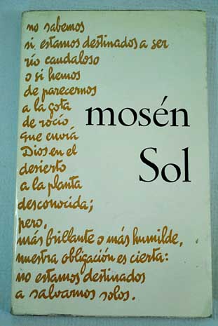 Mosén Sol / Juan de Andrés Hernansanz