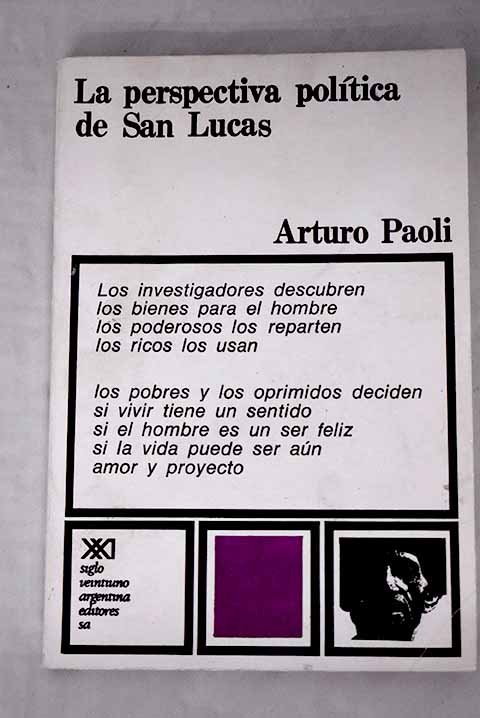 La perspectiva política de San Lucas - Uniliber.com | Libros y Coleccionismo