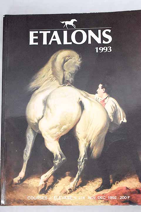 Etalons 1993 Numro spcial annuel de Courses elevage num 216
