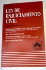 Ley de enjuiciamiento civil y leyes complementarias
