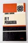 F y pedagoga / Gabriel Marie Garrone