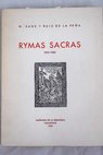 Rymas sacras 1955 1960 / Nicomedes Sanz y Ruiz de la Peña