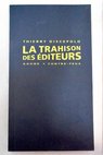 La trahison des éditeurs / Thierry Discepolo