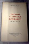 Ensayos y estudios literarios del siglo XII al XX / Joaquín Artiles