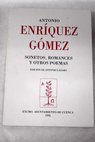 Sonetos romances y otros poemas / Antonio Enríquez Gómez