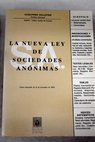 La nueva Ley de sociedades annimas texto refundido de 22 de diciembre de 1989 / Alejandro Pelletier