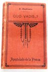 Quo vadis novela histrica del tiempo de Nern / Henryk Sienkiewicz