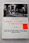 Obras satricas y festivas tomo II / Francisco de Quevedo y Villegas