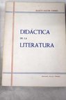 Didáctica de la Literatura / Ramón Esquer Torres