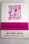 Formalidades / Jos Alberto Santiago