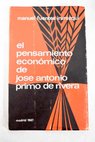 El pensamiento económico de José Antonio Primo de Rivera / Manuel Fuentes Irurozqui