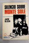 Silencio sobre Monte Sole / Jack Olsen