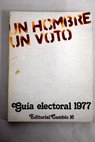 Un hombre un voto gua electoral de 1977