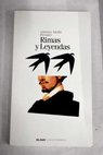 Rimas y Leyendas / Gustavo Adolfo Bécquer