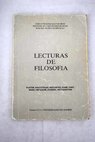 Lecturas de filosofía / Jose Luis González Quirós