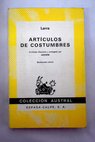 Artculos de costumbres / Mariano Jos de Larra
