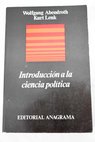 Introducción a la ciencia política / Wolfgang Abendroth
