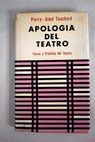 Apología del teatro / Pierre Aimé Touchard