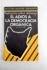 Radiografa poltica espaola Octubre el adis a la democracia orgnica