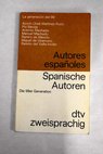 Spanische Autoren Autores españoles / Erna Hrsg Brandenberger