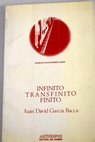 Infinito Transfinito finito / Juan David Garca Bacca