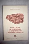 La geografía de la provincia de Córdoba según Juan Carandell Pericay / Antonio López Ontiveros