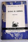 Glosas de Siguenza / Gabriel Miró