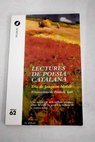 Lectures de poesia catalana