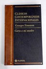 Carta a mi madre / Georges Simenon