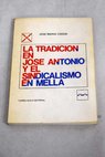 La tradición en José Antonio y el sindicalismo en Mella / José María Codón