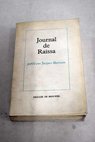 Journal de Rassa / Jacques Maritain