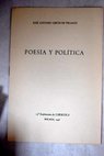 Poesa y poltica / Jos Antonio Girn de Velasco