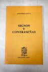 Signos y contraseas / Antonio Leyva