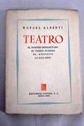 Teatro El hombre deshabitado El trbol florido El adefesio La gallarda / Rafael Alberti