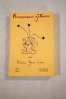 Primer romancero gitano 1924 1927 / Federico Garca Lorca