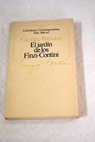 El jardín de los Finzi Contini / Giorgio Bassani
