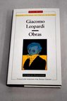 Obras / Giacomo Leopardi